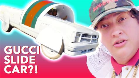 cheap thrills gucci truck|Watch: Youtube Star Turns Old Pickup Truck Into A Giant Gucci .